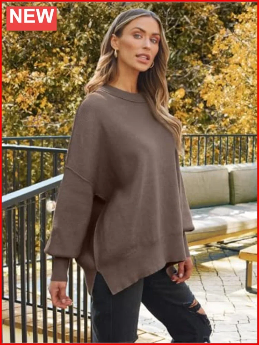 N/A oversized crewneck